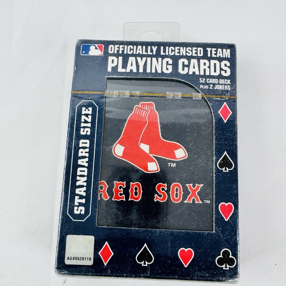 Boston Red Sox PSG Official MLB Logo‎ Playing Cards Sealed 3 1/2" x 2 1/2"